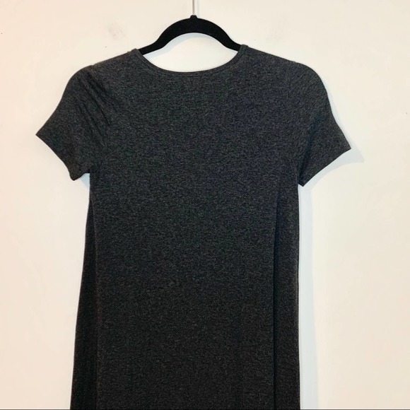 MADEWELL Swingy Tee Dress in Heather Charcoal - Picture 9 of 10